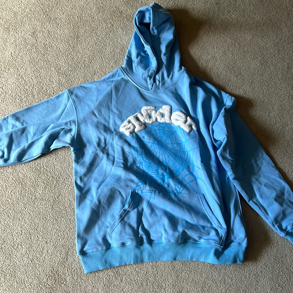 Blue spider hoodie